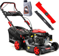 Largeur de Coupe 42 cm – Tondeuse à Gazon Thermique Autotractée – Tondeuses rotatives, LEHMANN, 5 Niveaux 25-70 mm, 146 cm3 2, 6 KW