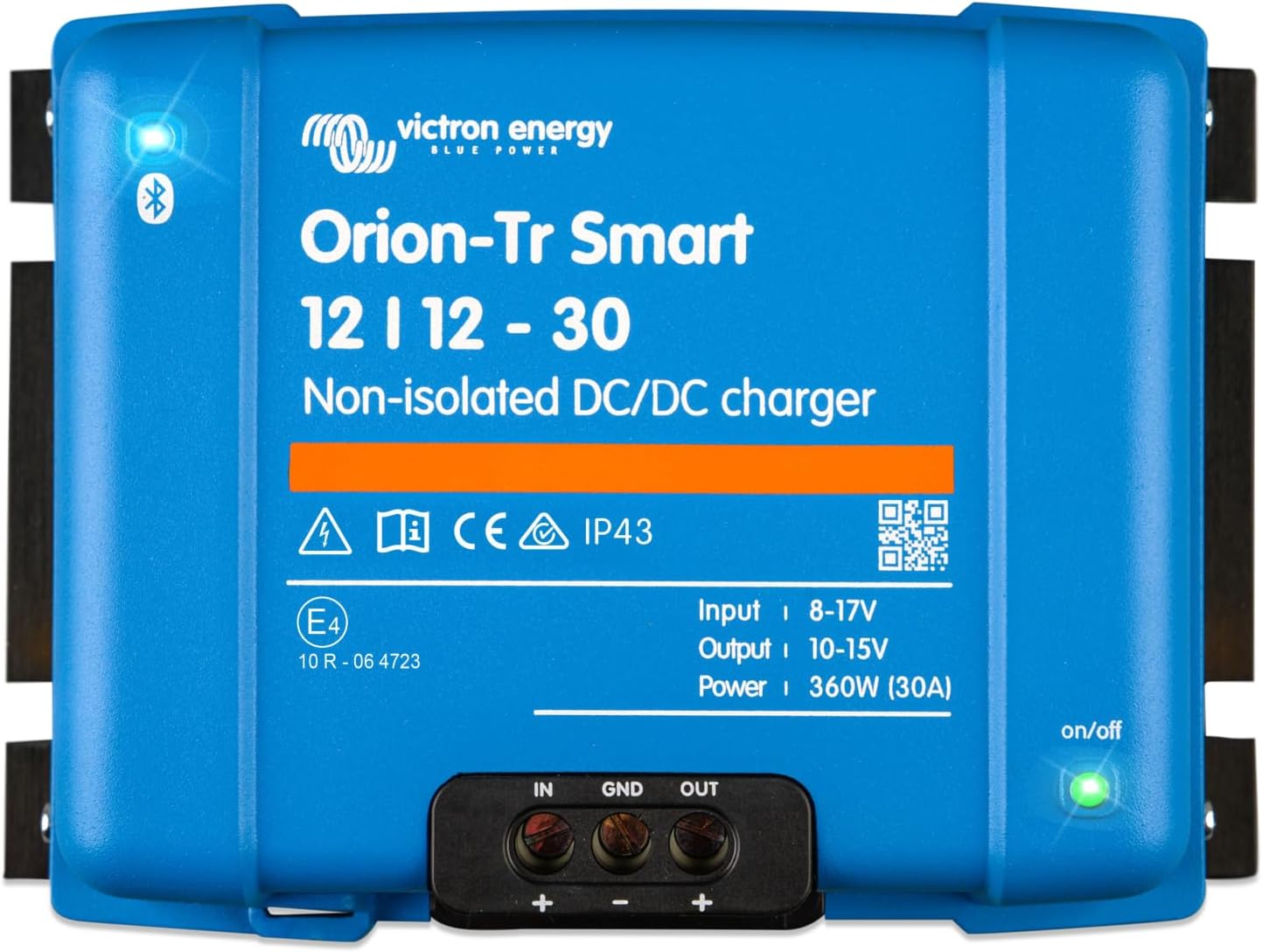 Orion-TR Smart 12/12-Volt 30 A 360 W CC-CC Chargeur Non Isolé – Chargeurs de batterie, Victron Energy, Bluetooth, Bleu