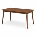 Table rectangulaire en bois de noyer brun 150 cm