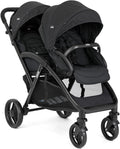 Joie EVALITE DUO – Naissance à 15 kg, Ultra Légère 10, 5 kg, Pliage Compact 1 Main, Poussette Double Légère, Noir