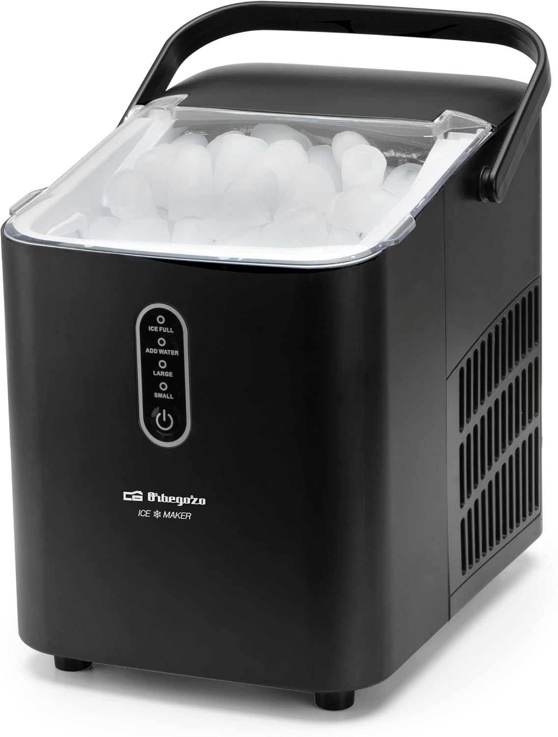 Orbegozo Machine à glaçons MHH 1200 120 W 1 L – dimensions indiquées sont 33 x 24,5 x 30,5 centimètres, Noir