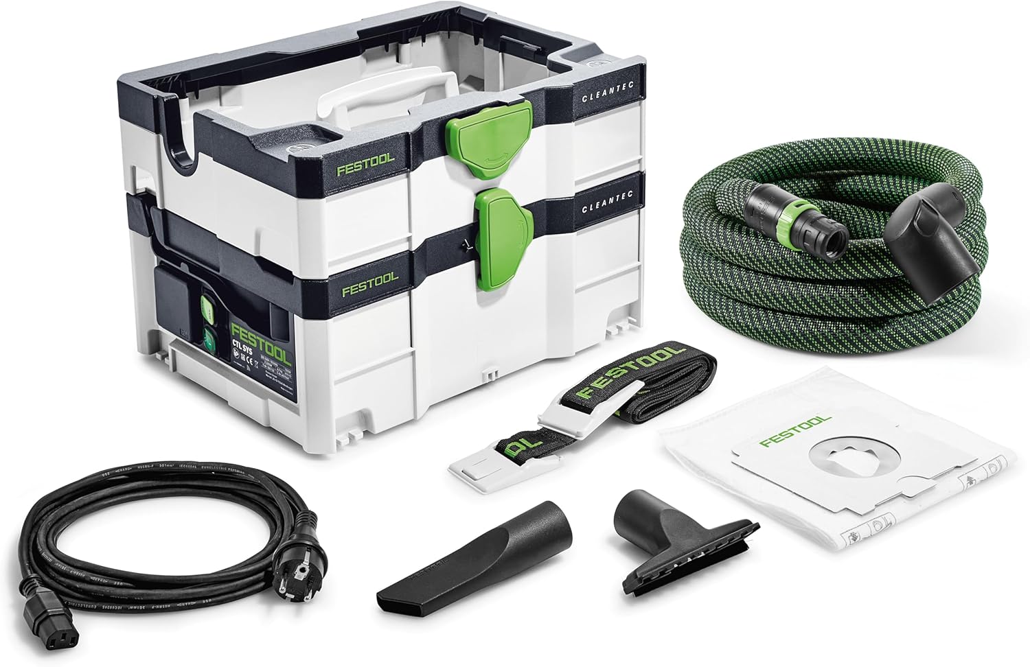 Aspirateur CLEANTEC CTL SYS – Aspirateurs eau et poussière, Festool, Blanc/Noir/Vert