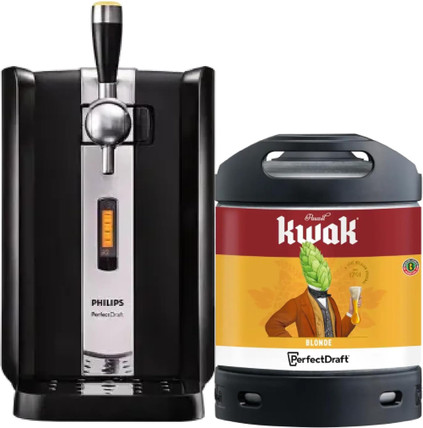 Écran LED Température – Pack Tireuse À Bière + 1 Fût Kwak Blonde 6L – Tireuses à bières, PerfectDraft, Refroidissement À 3°C