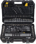 DWMT81534-1 Kit d'outils de mécanicien avec étui de transport durable – Ensembles d'outils, DEWALT, Noir/Argent/Jaune