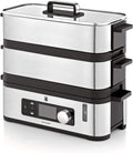 415090011 Vitalis E Cuit-vapeur – Cuiseurs vapeurs électriques, WMF, Argent/Noir