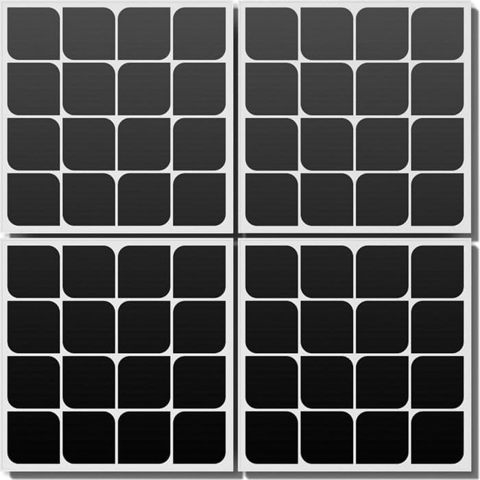Beem Panneau Solaire Energy – kit de démarrage 300W, Installation au Mur, Noir/Blanc