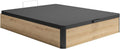 Sommier Coffre 120 x 200 cm - Naturel Clair et Noir - NAMOSI de YSMÉE – Noir/Bois Clair