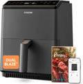 Cosori Air Fryer DUAL BLAZE 6.4L Easy Fryer Avec Chauffage par le haut et le bas – 11-EN-1 Friteuse Sans Huile Parfect pour le Régime Hyperprotéiné