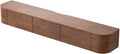 Sangejin Meuble TV en bois massif – 180 cm, bois de noyer, montage mural, pour la maison, salon, chambre à coucher