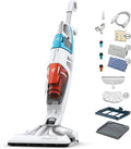 Nettoyeur vapeur – Rowenta, 2 en 1, Clean & Steam Multi RY8544WH, Aspire et lave en même temps, Nettoyeur à main amovible, Performant