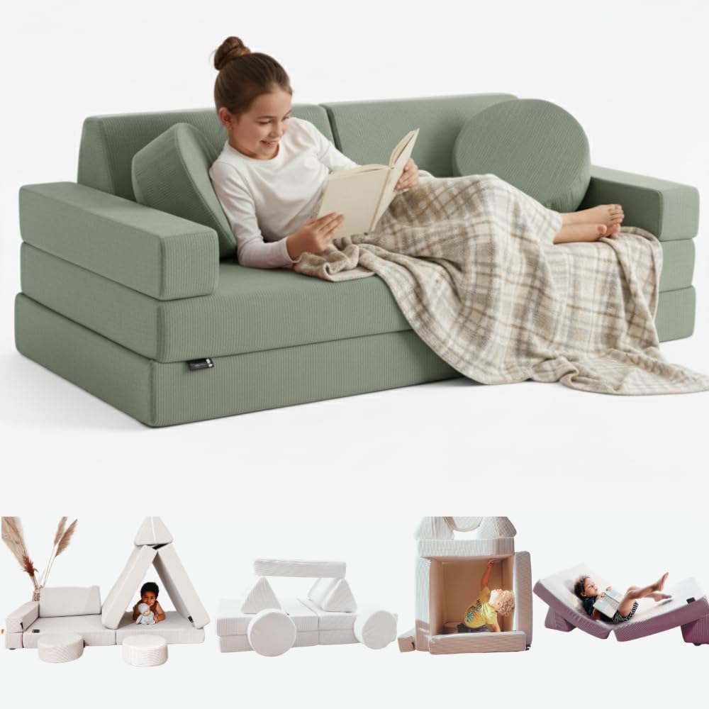 2 Places – Canapé Enfant Convertible - Chauffeuse 2 Places Transformable en Lit d'Appoint – Canapés, TIPICHOU, Aire de Jeu, Fauteuil