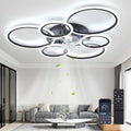 Ventilateur De Plafond Avec Lumière LED À Intensité Variable Et Télécommande – MiiR, 6 Vitesses, 85 Watts, 6800 Lumens, Noir, Minuterie