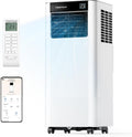 Temprium Climatiseur Mobile 7000 BTU – Contrôle Via Application/Télécommande, Idéal Pour Pièces Jusqu'à 20 m2, Silencieux <48 dB, Minuterie 24 H