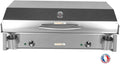 Mirichaud PLANCHAELEC - Plancha Electrique ANTHEA E870-3600W - Couvercle + 2 Ustensiles - Inox – plancha, Gris