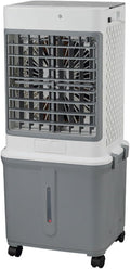 rafraîchisseur d'air par évaporation de 32 L évite les remplissages fréquents – Blanc/Gris