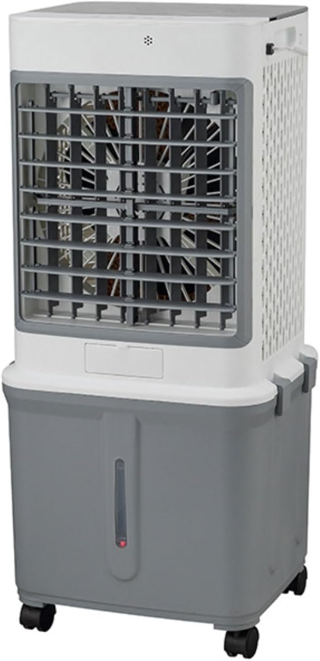 rafraîchisseur d'air par évaporation de 32 L évite les remplissages fréquents – Blanc/Gris