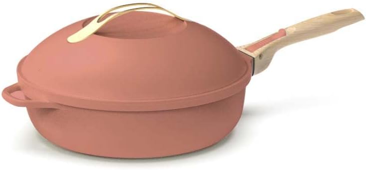 cocotte - Avec 2 poignées amovibles – La Fabuleuse poêle 8 en 1 – Poêles à frire, COOKUT, spatule en bois - PIVOINE, casserole