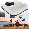 DPQYJPP DC RV Climatiseur 2 en 1 Toit avec Refroidissement et Chauffage – White-12V, Blanc/Noir