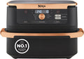NINJA Foodi FlexDrawer Air Fryer – Dual Zone Avec Séparateur Amovible, Grand Tiroir de 10.4 L, 7-en-1, AF500EUCP, Noir & Cuivre, Double Zone