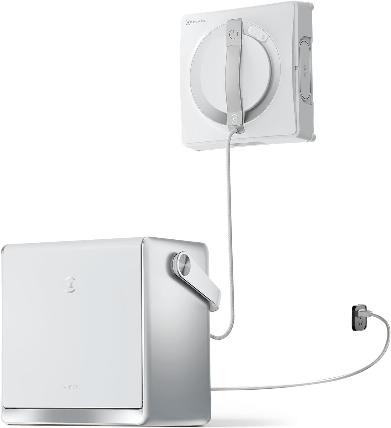 système de Protection à 12 Niveaux – WINBOT W2 Pro Omni Robot Nettoyeur de vitres avec Station Multifonction, ECOVACS, Gris/Blanc