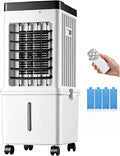 Rafraîchisseur d'Air Évaporatif 3 en 1 – Réservoir 15 L, Télécommande, 3 Vitesses, 3 Modes, 65 W, Oscillation 120°