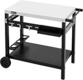 Desserte pour Plancha avec Dessus de Travail 85 x 50 cm - Capacité de Charge de 83 kg – Chariot de Barbecue, Royal Gourmet