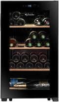 Caves à vin autoportantes – LA SOMMELIERE, Cave de mise à température LS36BLACK 36 Bouteilles, Noir