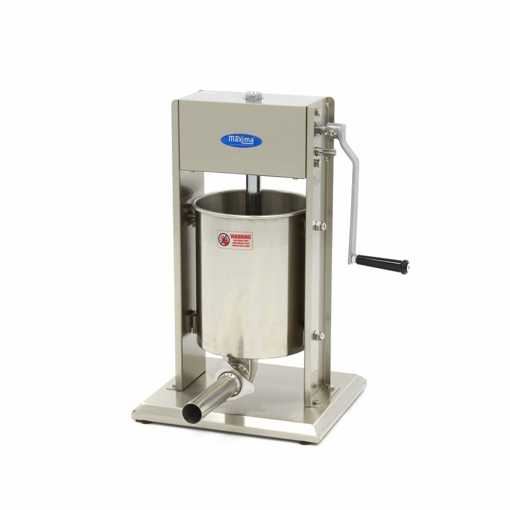 Maxima Machine à Churros - 10 L - 4 Moules à Churros - 2 Vitesses – Se tient sur 4 pieds en caoutchouc, Argent