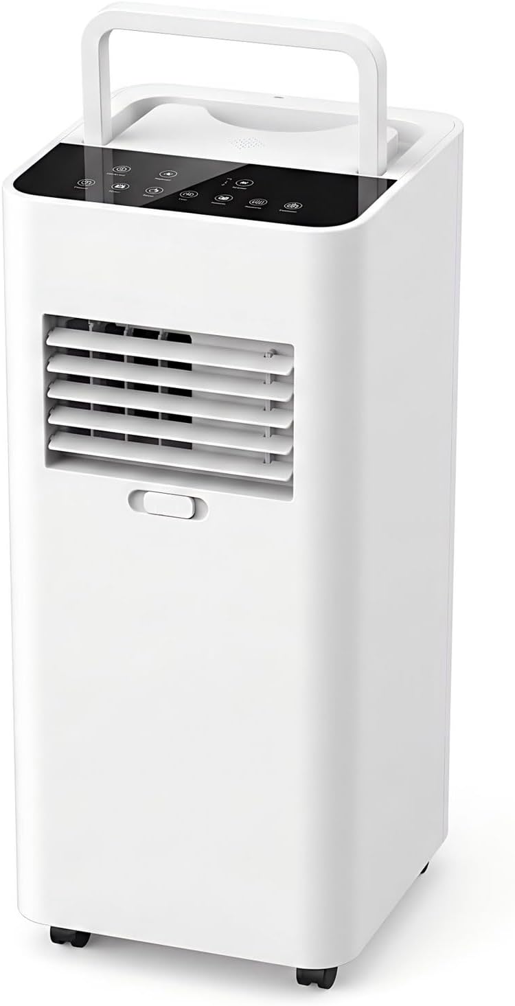 Climatiseur portable 9000 BTU Smart AC avec modes déshumidificateur ventilateur froid – 3 vitesses pour pièces jusqu'à 300 m2, oscillation à 120°