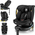 Sièges auto – lionelo, NAVY i-Size 360o Siège auto pivotant pour enfants 40–150 cm, groupe 0+1 2 3, Dri-Seat, Onyx, Noir