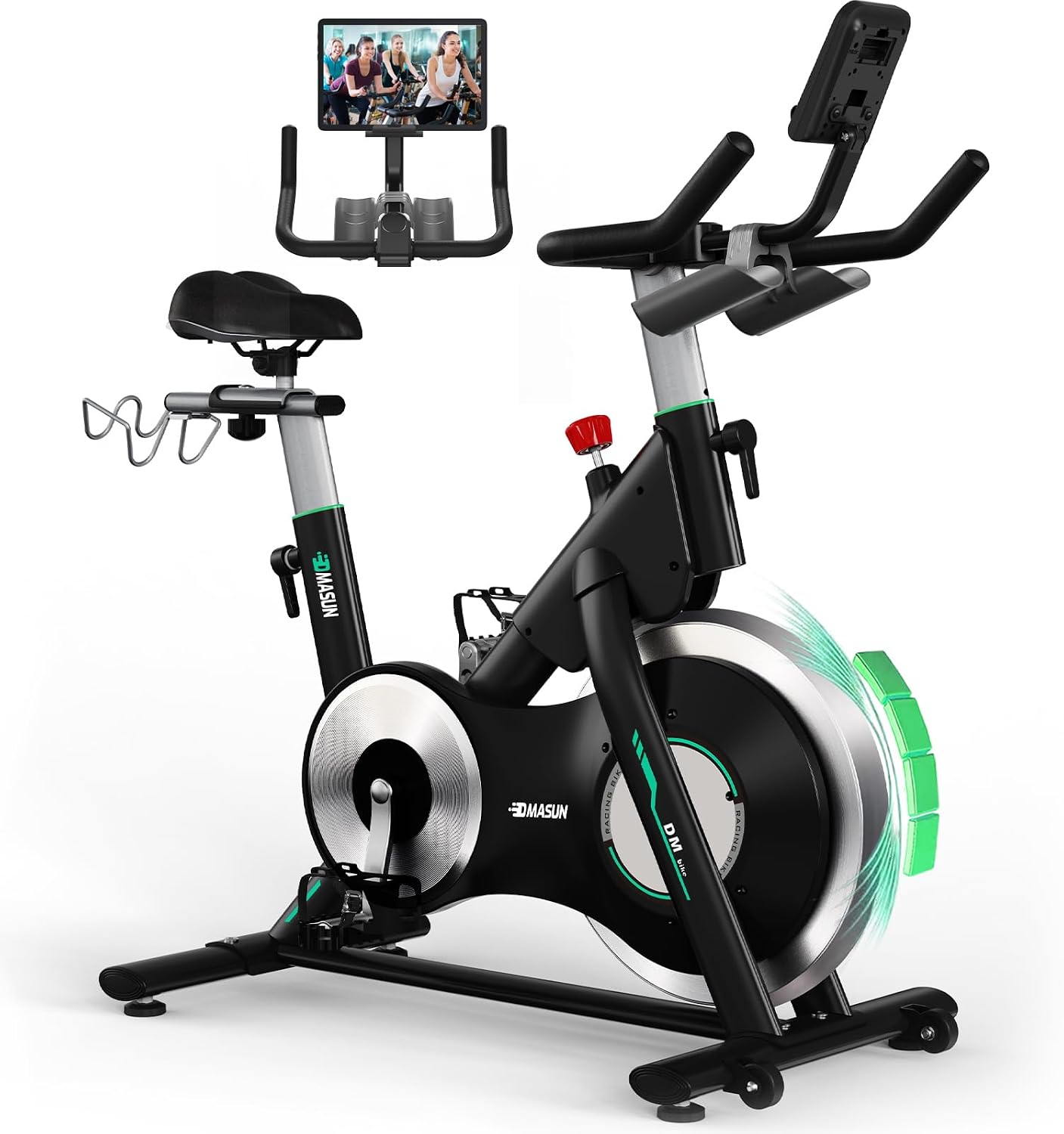 DMASUN Velo d Appartement avec Résistance Magnétique Renforcée – Vélo d'Appartement, DMASUN, Capacité 180KG, Noir/Argent