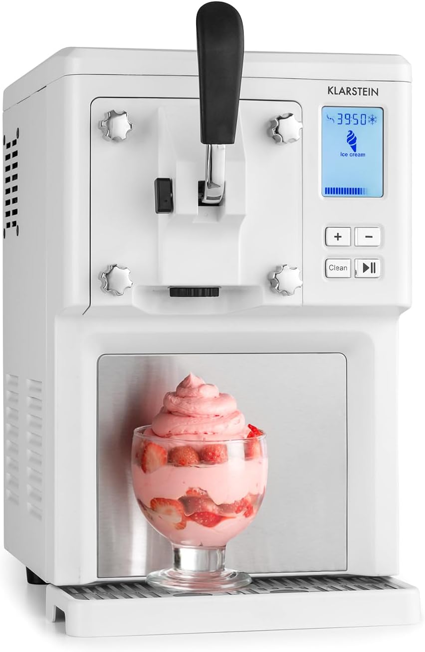 sans pré-congélation – Sweet Sundae Machine à glace à l'italienne – Machines à glace et sorbetières, KLARSTEIN, 5 l, blanche