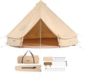 Tentes dôme – VEVOR, Tente Cloche en Toile Tente de Yourte 4 Saisons Tente de Camping Familial avec Trou de Poêle à, Groupes en Plein Air