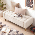 Hellove Ottoman de Rangement avec Coussin – Banc de Rangement pour Salon, Entrée, Chambre, Grand Espace de Stockage, Banc Coffre Assise Confortable