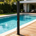 Douches de jardin – Bonnlo, Douche Solaire 35L, Idéal pour Jardin Plage Piscine, Douche Exterieur Solaire avec Pommeau de Douche Douchette et Robinet