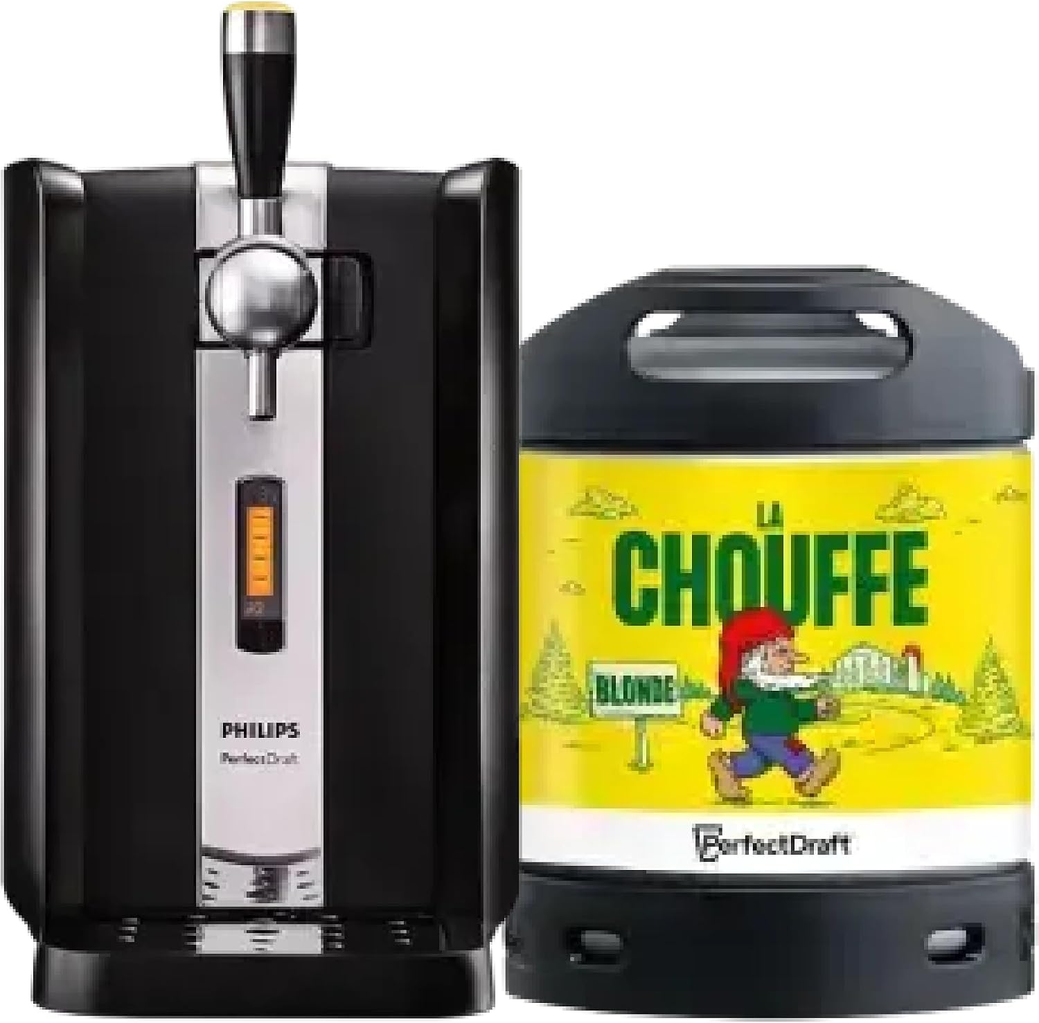 PerfectDraft Pack Tireuse À Bière + 1 Fût Chouffe 6L – Écran LED Température, Refroidissement À 3°C, 30 Jours Fraîcheur, Machine Pression À Domicile