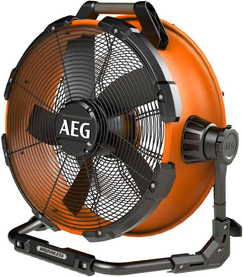 sans batterie – Ventilateur de chantier sans-fil 18 Volt hybride Brushless – Ventilateurs sur pied, AEG, 5 cm, 6 vitesses