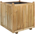 CERLAND Bac à Fleurs carré en Bois Vendôme - 70 x 70 x 75