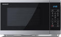 Sharp YC-MS252AE-S – Four Micro-ondes 25 Litres, Gris, Solo, Numérique, Noir/Gris