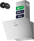 3 vitesses de ventilation avec un débit d'air maximal de 650 m3/h – CIARRA, Inox/Noir