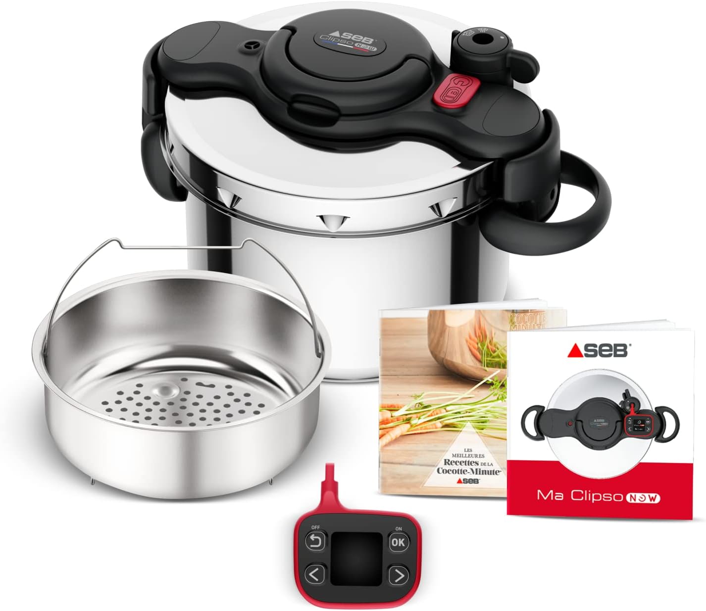 SEB Clipso Now+ Cocotte-minute® 6 L – Poignées rabattables P4900750, Résultats de cuisson, Gain de temps, Ouverture facile, Minuteur intelligent