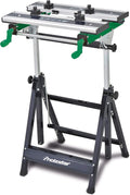 Établis – Holzkraft, Stürmer 5900010 SWT 100 Table de travail inclinable et réglable en hauteur avec mâchoires en, Noir/Vert/Argent