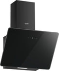 Comfee ' ANGJ64B-60 Hotte aspirante inclinée 60 cm en Verre Trempé – Écran Tactile LED, 60 cm - Noir, 3 Niveaux de Vitesse