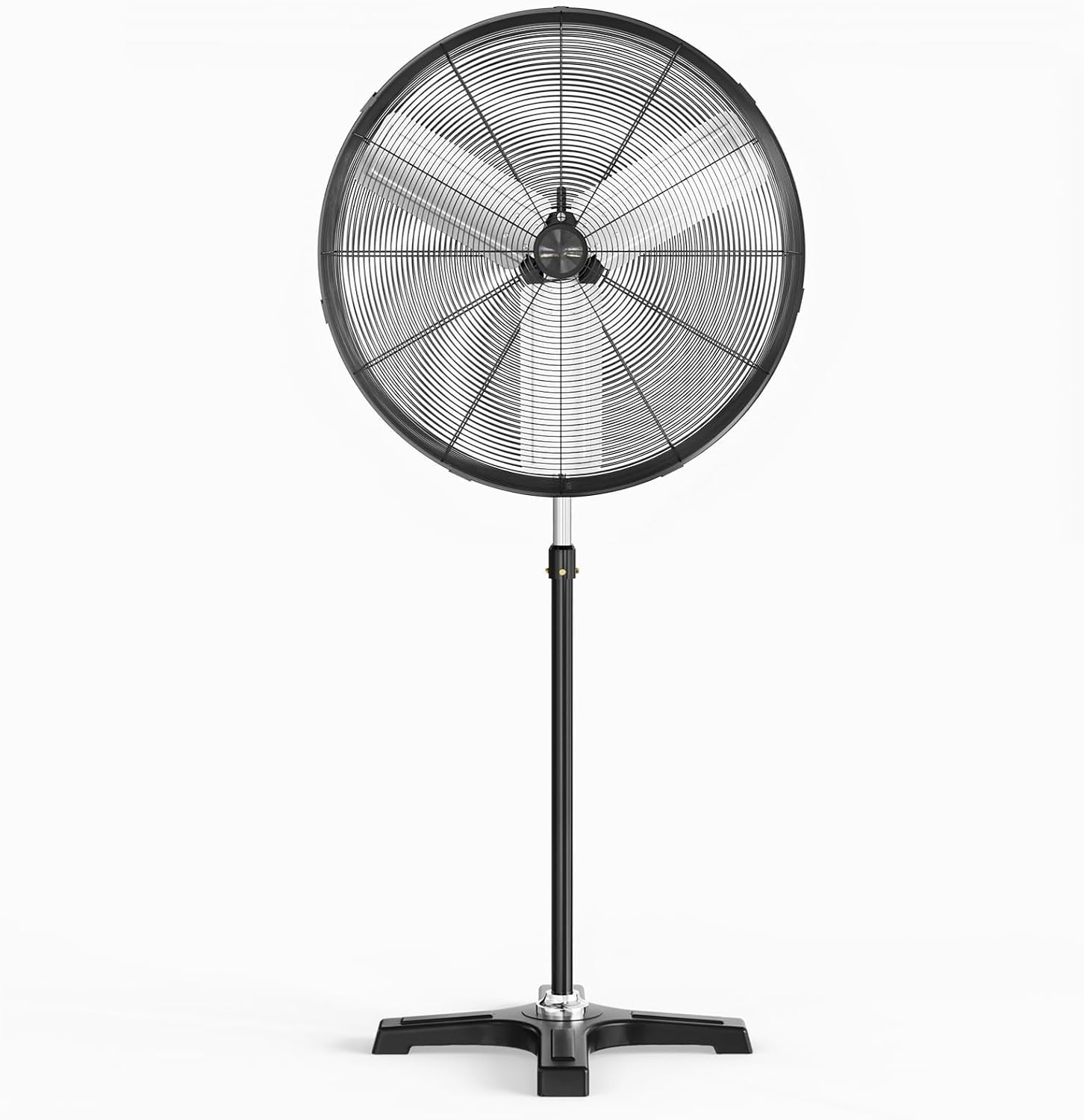Hauteur réglable – Industriel Ventilateur sur pied 3 pales, LEADZM, 3 Vitesses, 80° Oscillation horizontale, 66cm 12000 m3/h