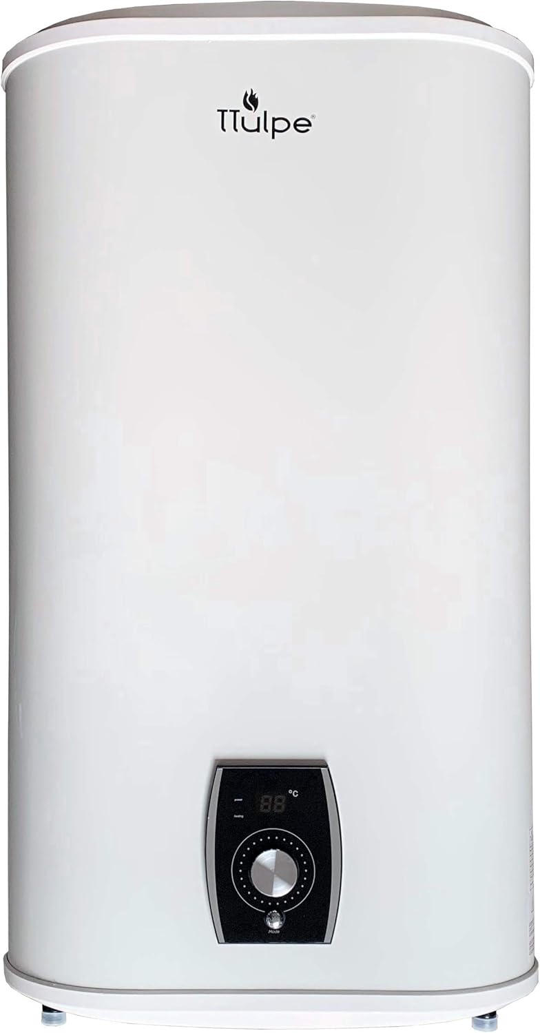 Smart Master 50 - chauffe-eau à accumulation électrique plat avec contrôle intelligent – TTulpe, Blanc/Noir