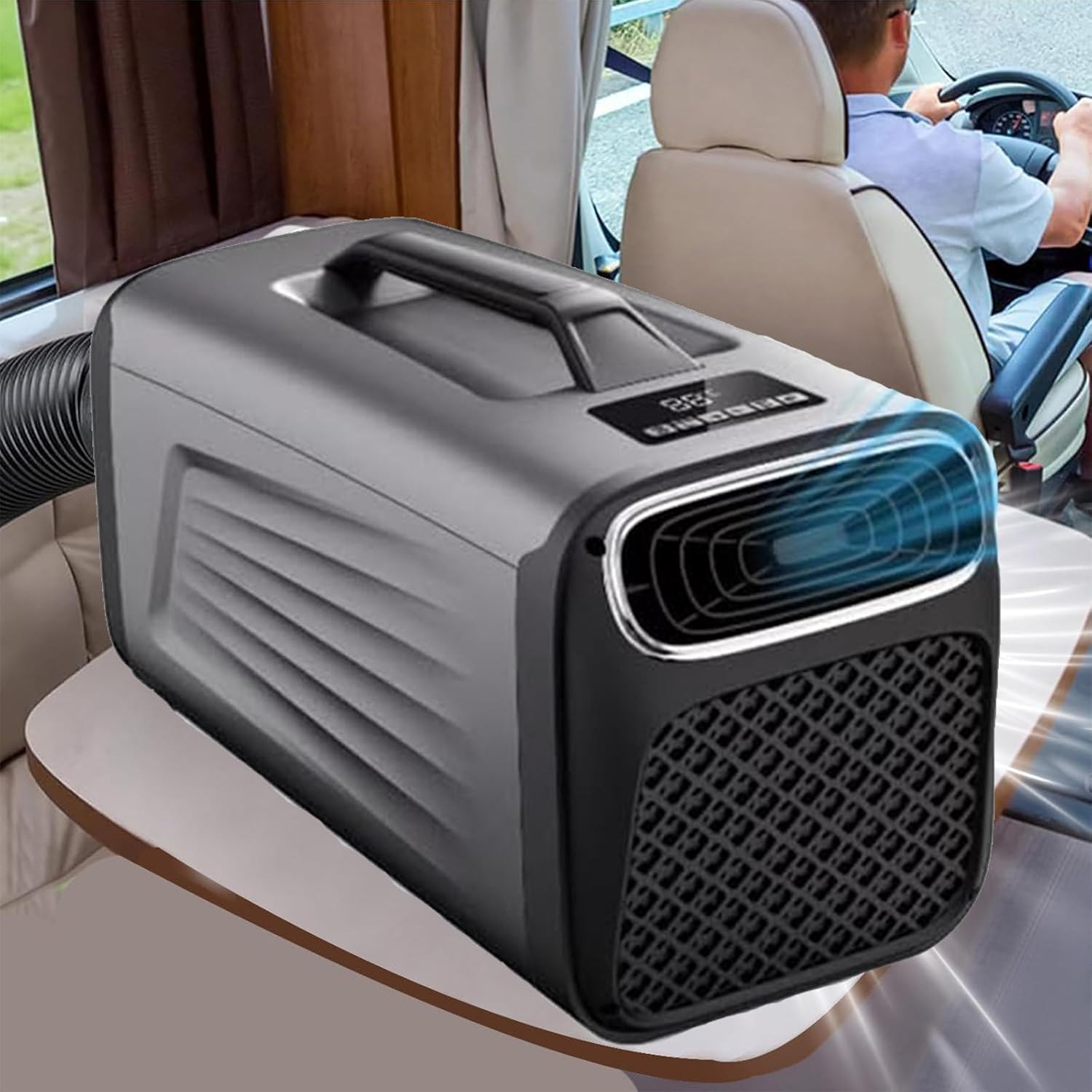 avec compresseur – Climatiseur Portable 2 en 1 pour Camping-Car – Climatiseurs portables, GIZMIT, 5200 BTU, 400 W, Silencieux