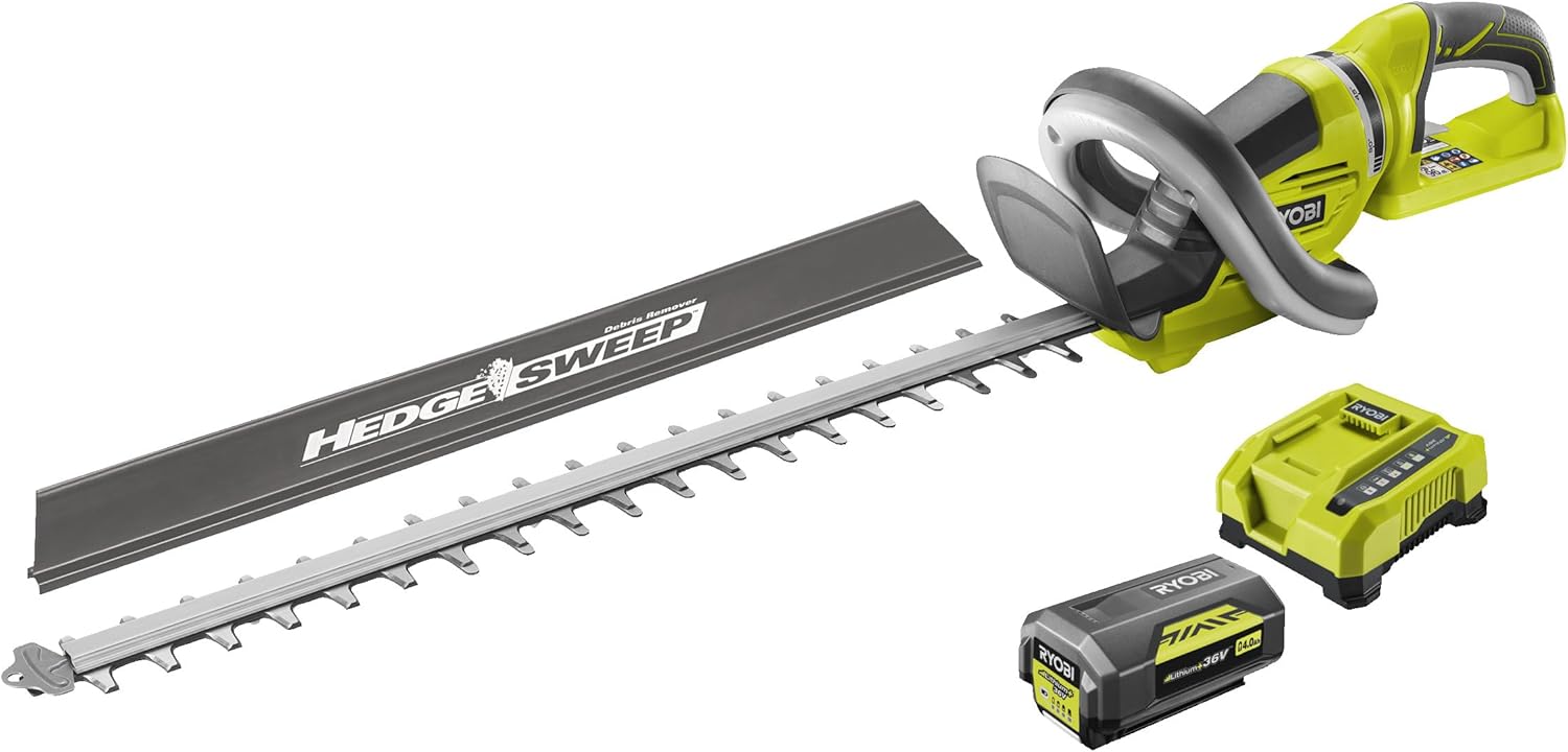 Équipé d'une batterie de 4.0 Ah, cet outil contribue à une performance durable – RYOBI, Jaune/Gris/Noir