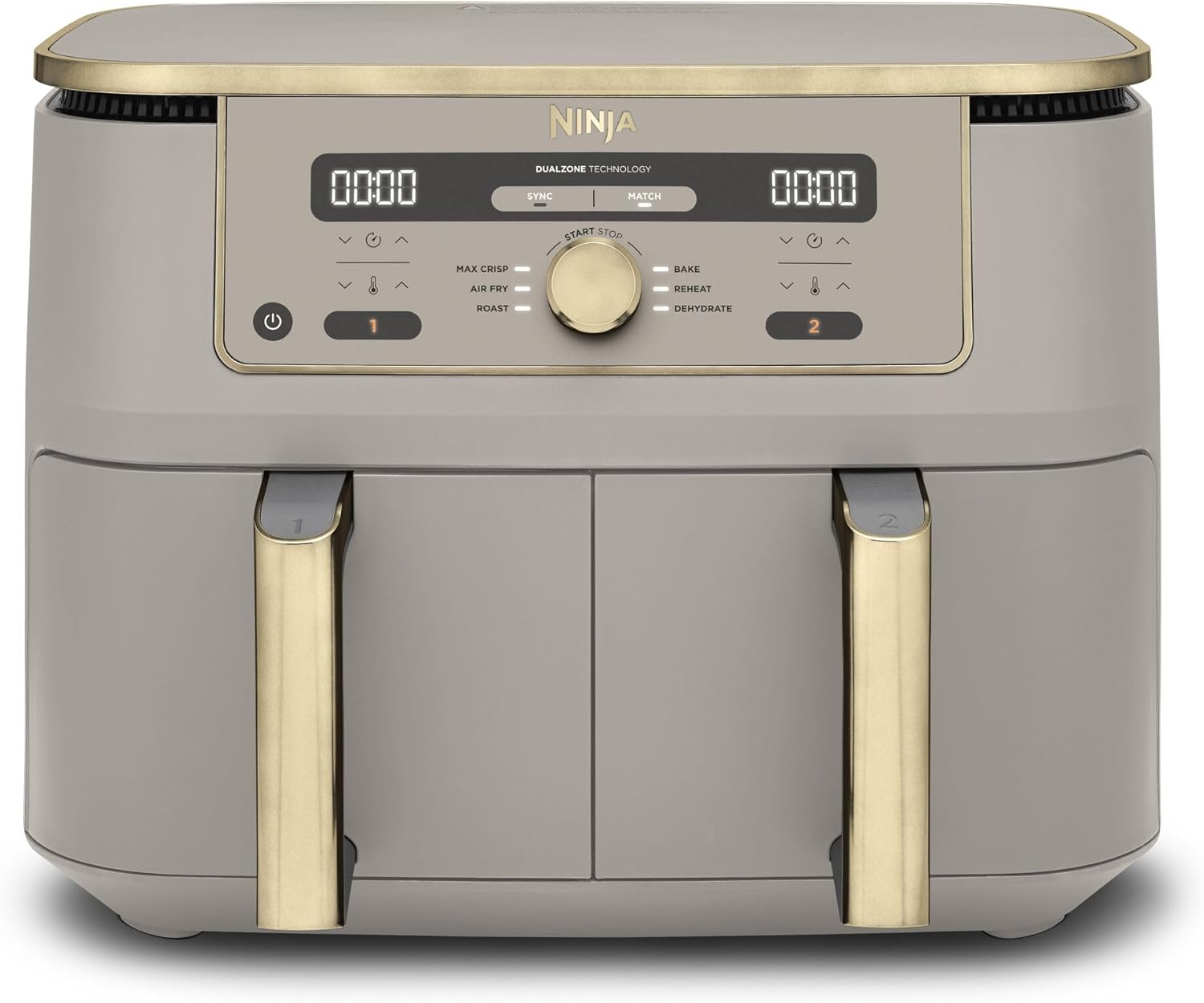 5 L – Air Fryer Dual Zone MAX numérique – Friteuses à air, NINJA, Sans huile, DZ400EUSTGD, Friteuse à air chaud grande capacité