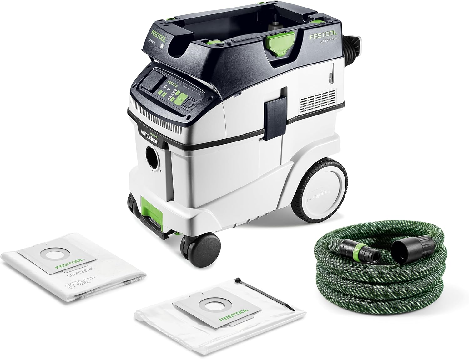 Aspirateur CLEANTEC CTL 36 EI AC - FESTOOL - 577884 – Aspirateurs eau et poussière d'atelier, Festool, Noir/Blanc/Vert