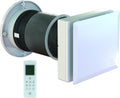 Ventilation mécanique contrôlée avec extracteur d'air – HRW40 Mono Evo HCS Ø 160 mm-Récupérateur de chaleur avec télécommande – Ventilateurs